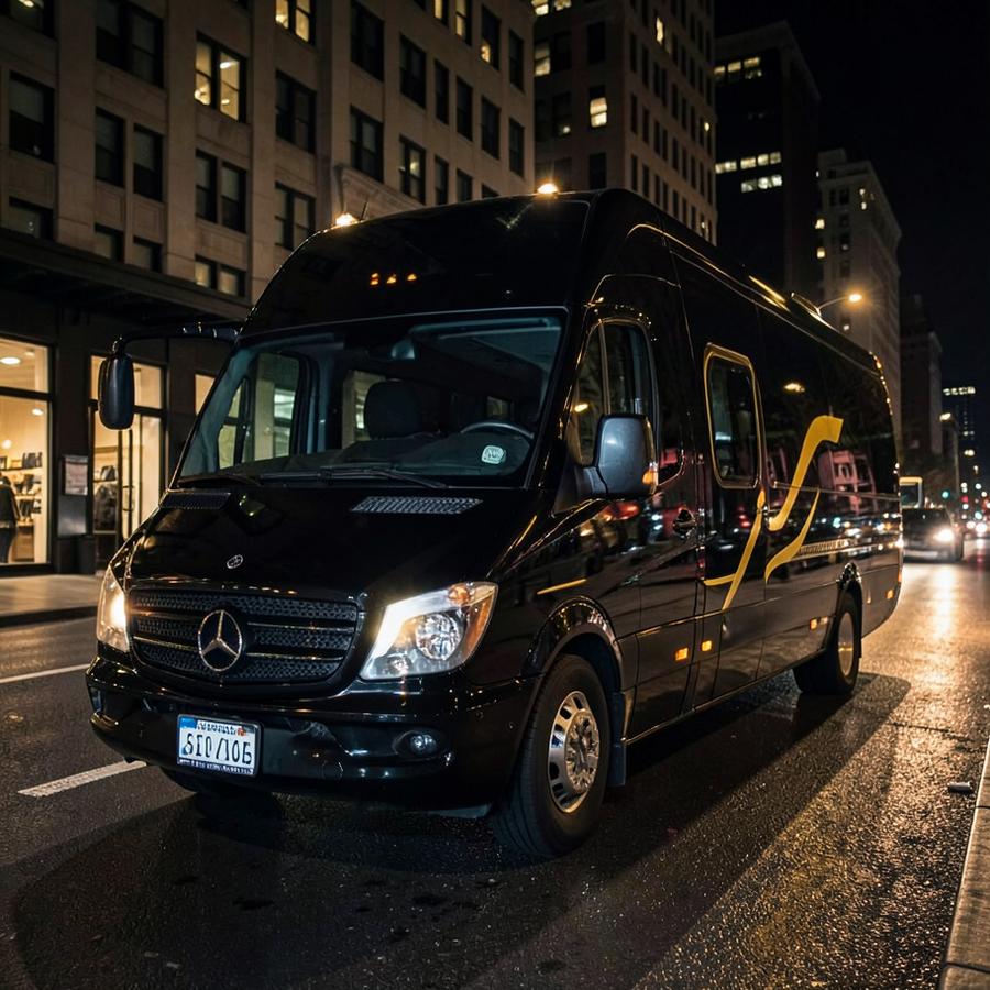 Party bus rental Minneapolis sprinter for group transportation